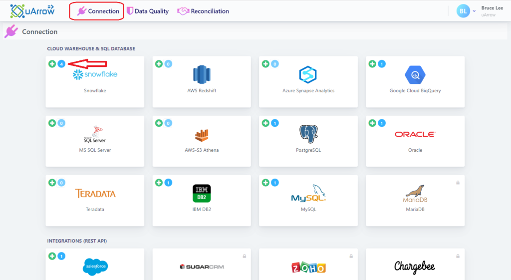Create DQ Job Uarrow